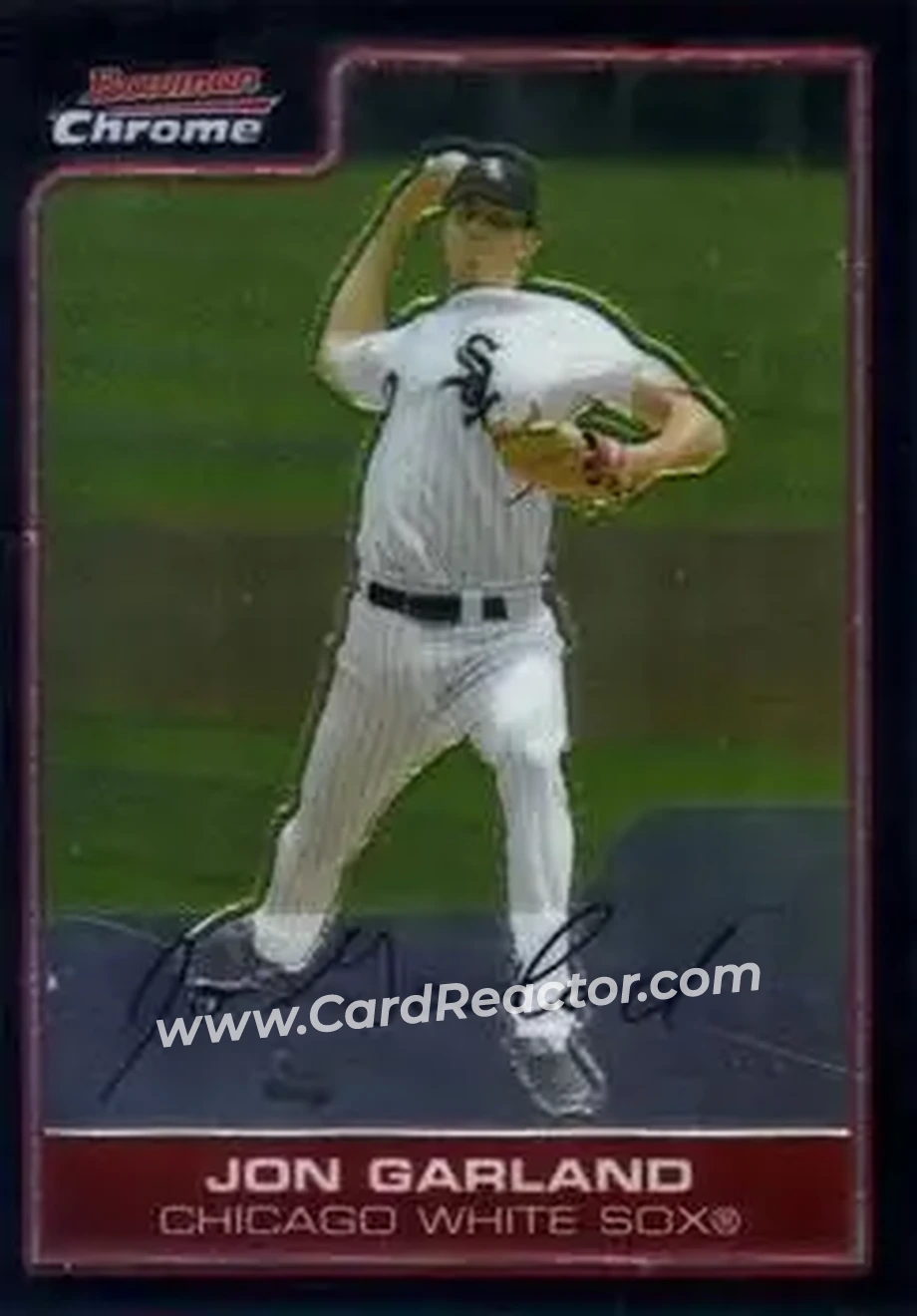 2006 Bowman Chrome #14 - Jon Garland - Chicago White Sox - Front