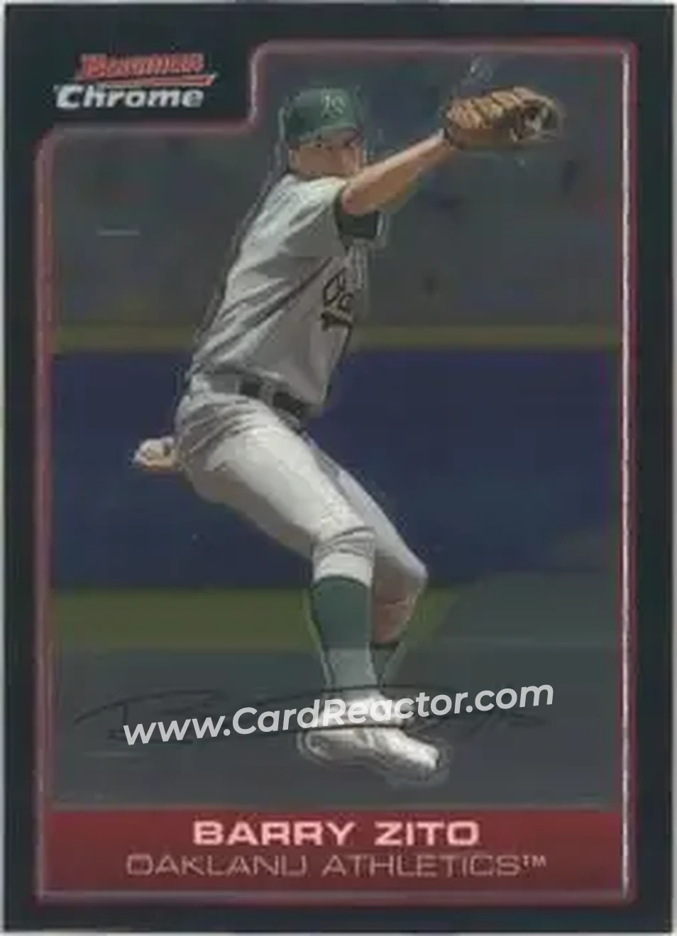 2006 Bowman Chrome #17 - Barry Zito - Oakland Athletics - Front