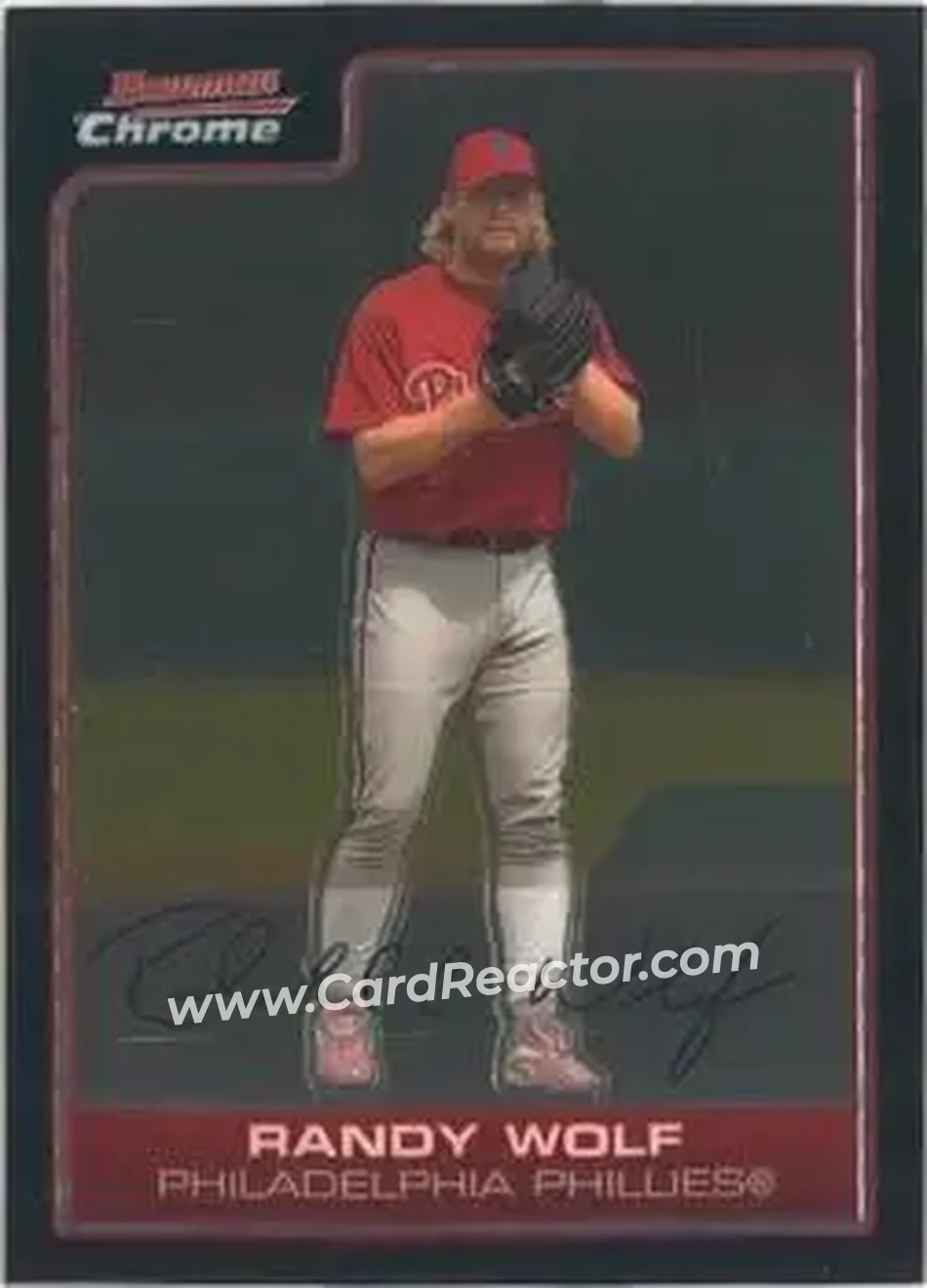 2006 Bowman Chrome #29 - Randy Wolf - Philadelphia Phillies - Front