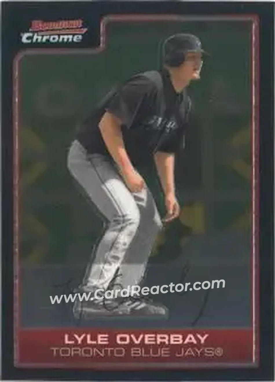 2006 Bowman Chrome #4 - Lyle Overbay - Toronto Blue Jays - Front
