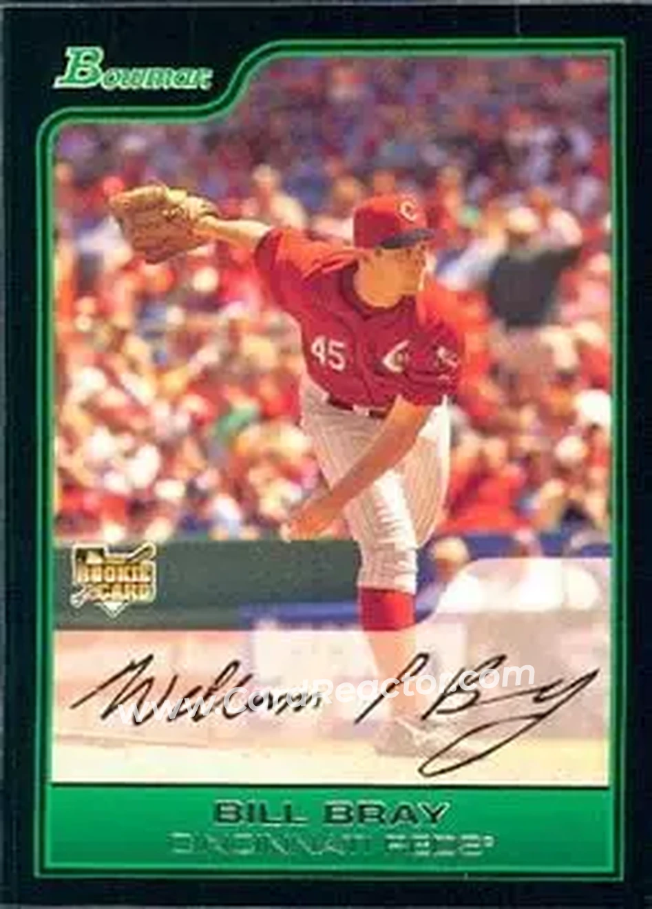 2006 Bowman Draft Picks & Prospects #BDP6 - Bill Bray - Cincinnati Reds - Front