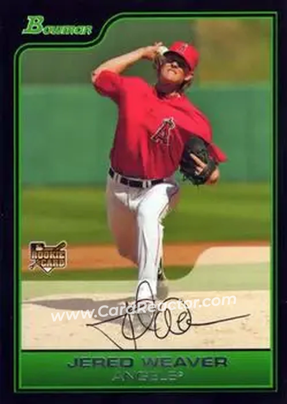 2006 Bowman Draft Picks & Prospects #BDP8 - Jered Weaver - Los Angeles Angels - Front
