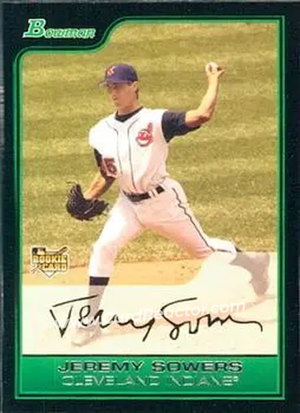 2006 Bowman Draft Picks & Prospects #BDP14 - Jeremy Sowers - Cleveland Indians - Front