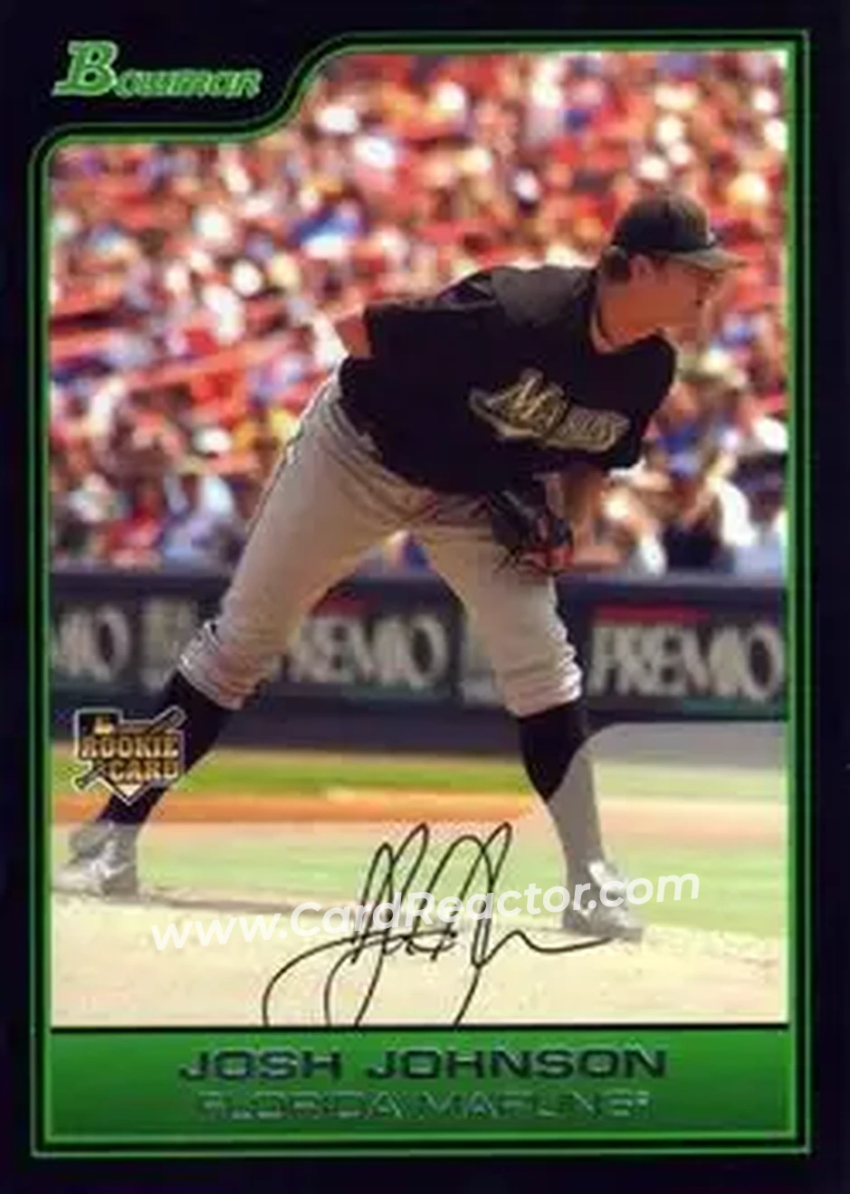 2006 Bowman Draft Picks & Prospects #BDP24 - Josh Johnson - Florida Marlins - Front
