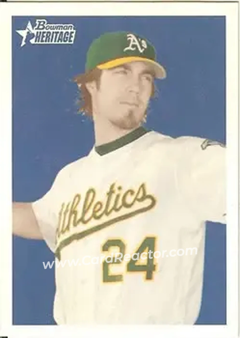 2006 Bowman Heritage #22 - Dan Haren - Oakland Athletics - Front