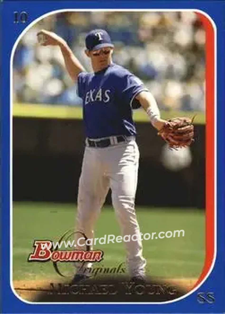 2006 Bowman Originals - Blue #10 - Michael Young - Texas Rangers - Front