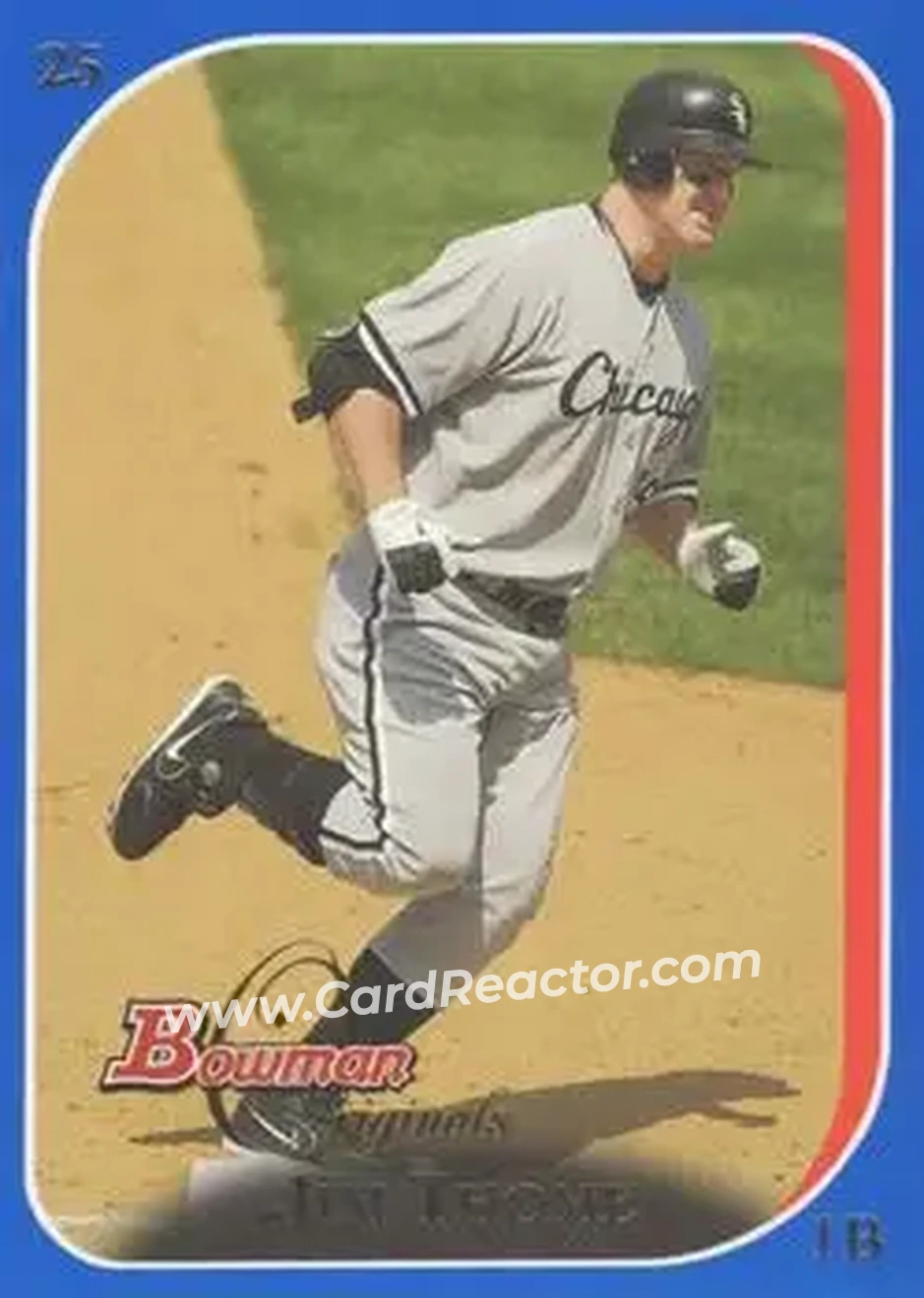 2006 Bowman Originals - Blue #17 - Jim Thome - Chicago White Sox - Front 2006 Bowman Originals - Blue #17 - Jim Thome - Chicago White Sox - Front