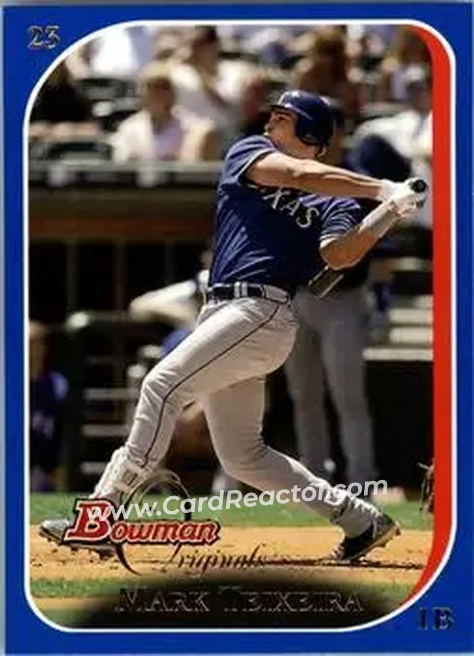 2006 Bowman Originals - Blue #23 - Mark Teixeira - Texas Rangers - Front