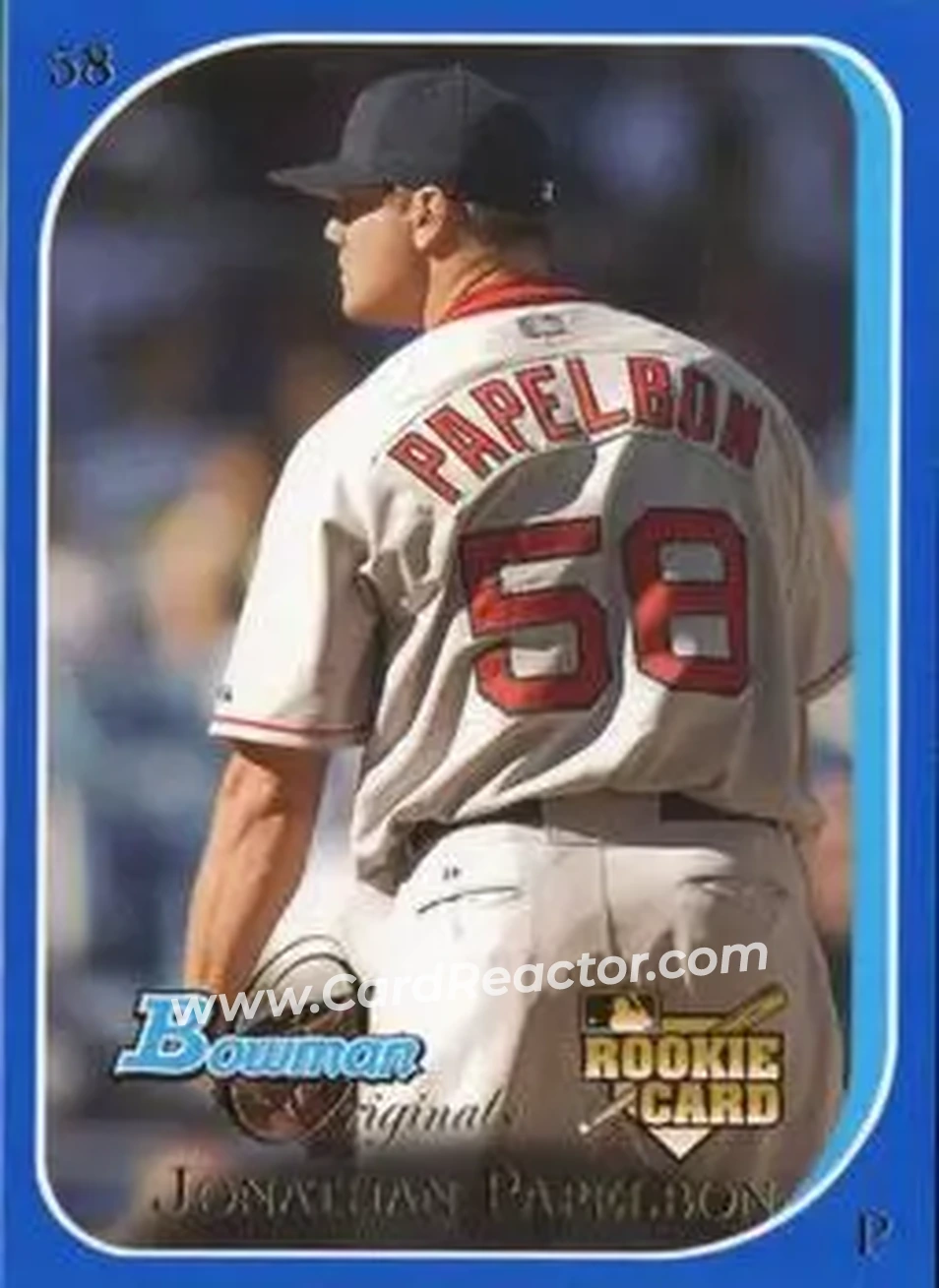 2006 Bowman Originals - Blue #50 - Jonathan Papelbon - Boston Red Sox - Front
