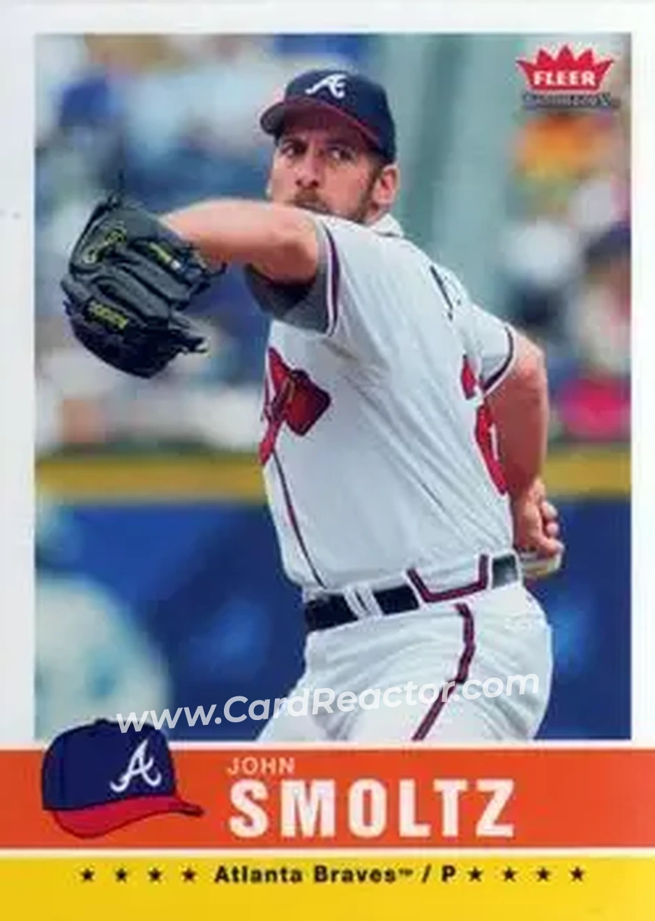 2006 Fleer Tradition #3 - John Smoltz - Atlanta Braves - Front 2006 Fleer Tradition #3 - John Smoltz - Atlanta Braves - Front