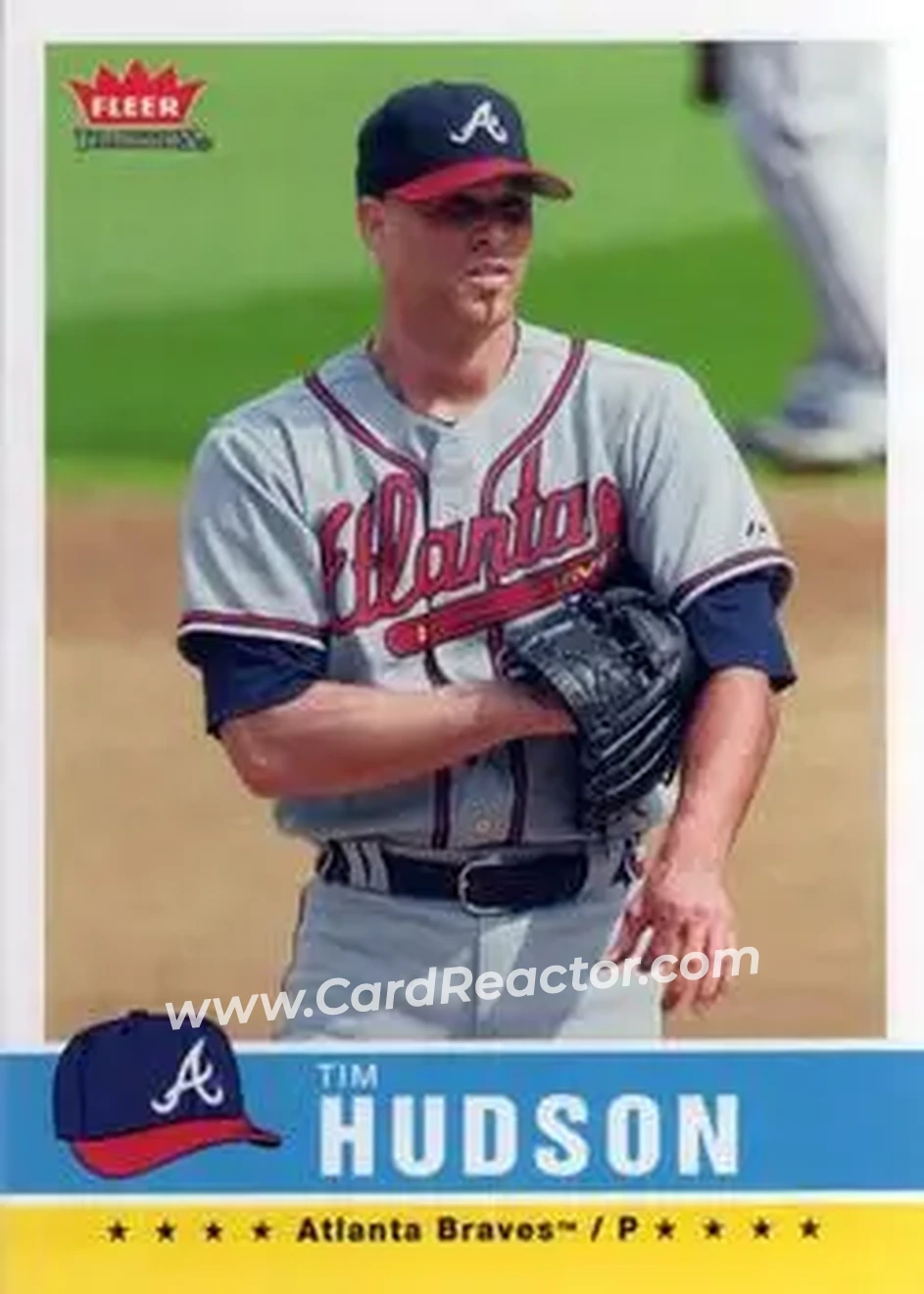 2006 Fleer Tradition #4 - Tim Hudson - Atlanta Braves - Front