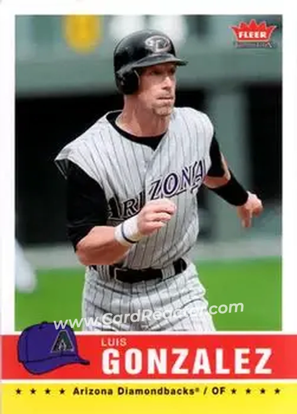 2006 Fleer Tradition #9 - Luis Gonzalez - Arizona Diamondbacks - Front