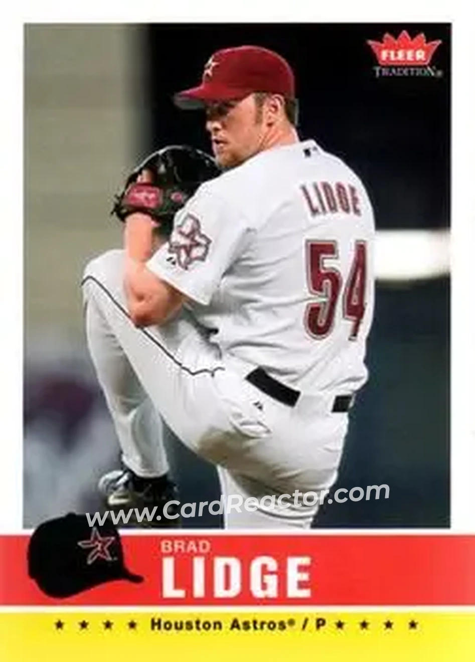 2006 Fleer Tradition #24 - Brad Lidge - Houston Astros - Front