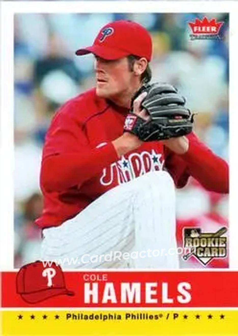 2006 Fleer Tradition #29 - Cole Hamels - Philadelphia Phillies - Front 2006 Fleer Tradition #29 - Cole Hamels - Philadelphia Phillies - Front