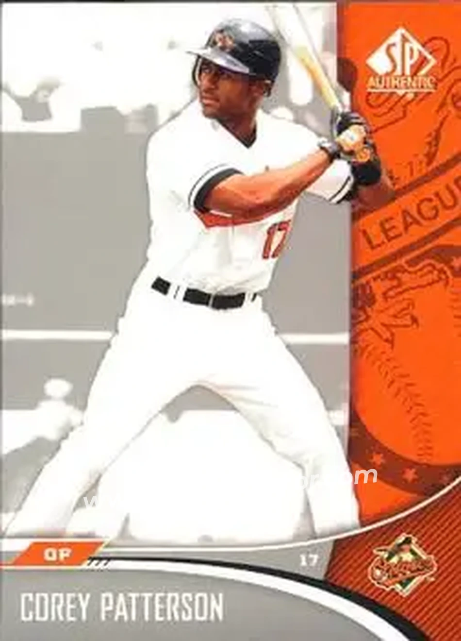 2006 SP Authentic #2 - Corey Patterson - Baltimore Orioles - Front 2006 SP Authentic #2 - Corey Patterson - Baltimore Orioles - Front
