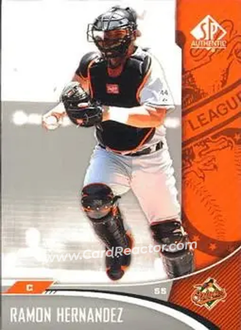 2006 SP Authentic #3 - Ramon Hernandez - Baltimore Orioles - Front