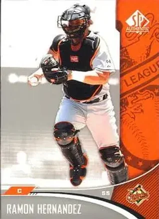 2006 SP Authentic #3 - Ramon Hernandez - Baltimore Orioles