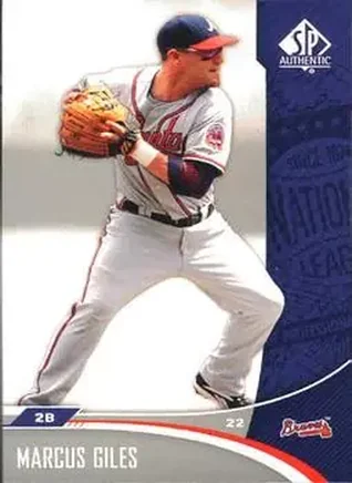 2006 SP Authentic #9 - Marcus Giles - Atlanta Braves