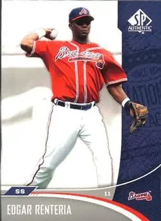 2006 SP Authentic #10 - Edgar Renteria - Atlanta Braves