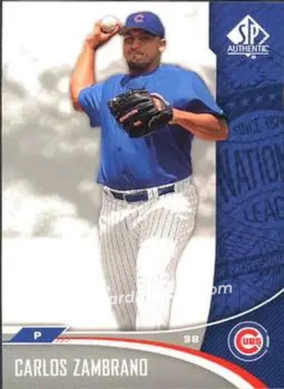 2006 SP Authentic #21 - Carlos Zambrano - Chicago Cubs - Front