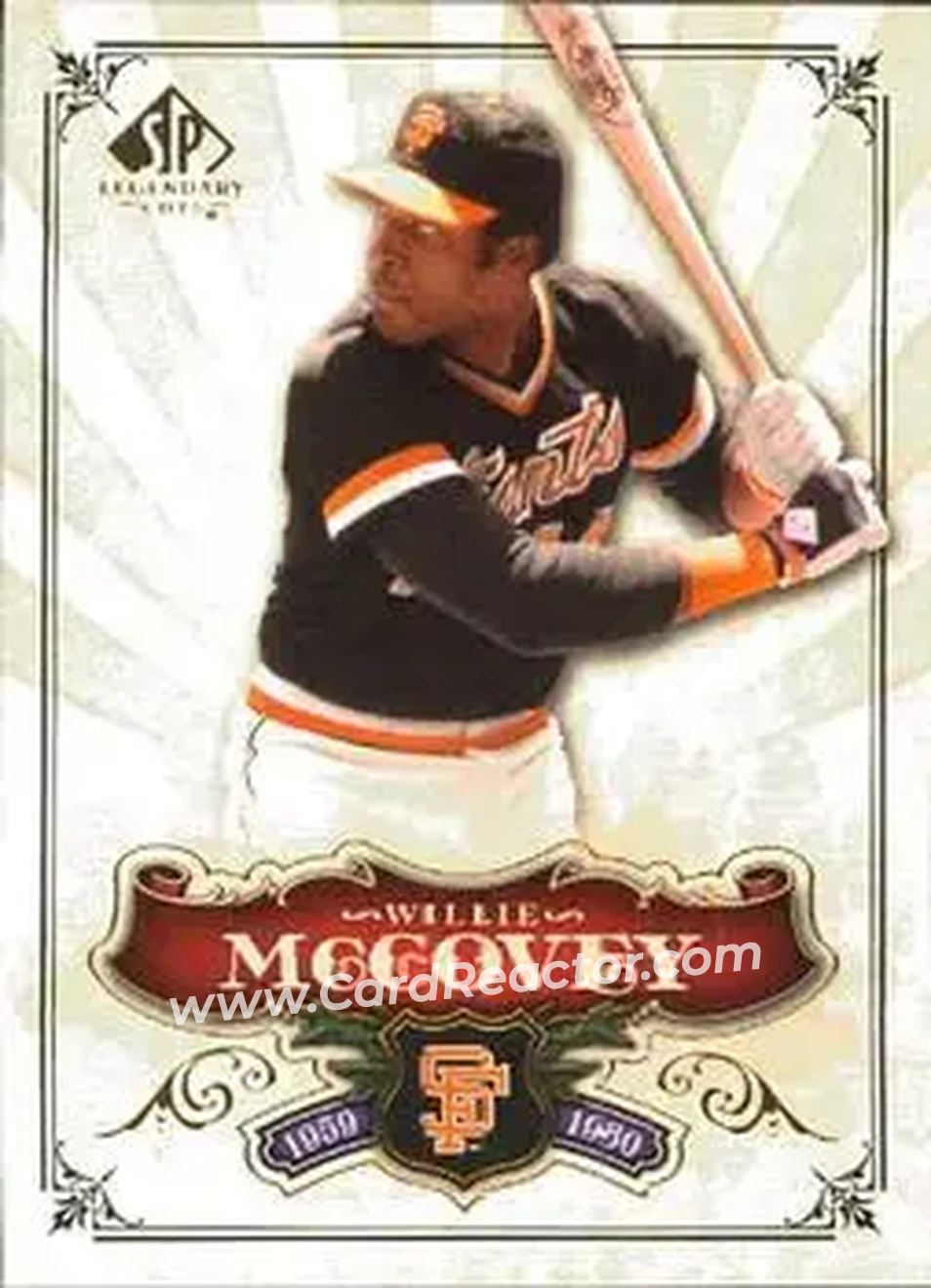 2006 SP Legendary Cuts #4 - Willie McCovey - San Francisco Giants - Front 2006 SP Legendary Cuts #4 - Willie McCovey - San Francisco Giants - Front