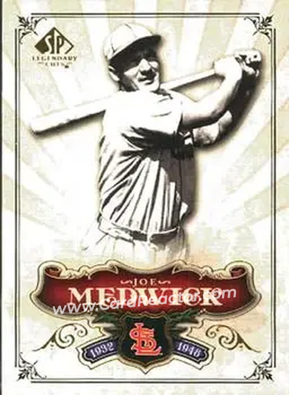 2006 SP Legendary Cuts #11 - Joe Medwick - St. Louis Cardinals - Front 2006 SP Legendary Cuts #11 - Joe Medwick - St. Louis Cardinals - Front