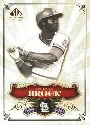 2006 SP Legendary Cuts #12 - Lou Brock - St. Louis Cardinals