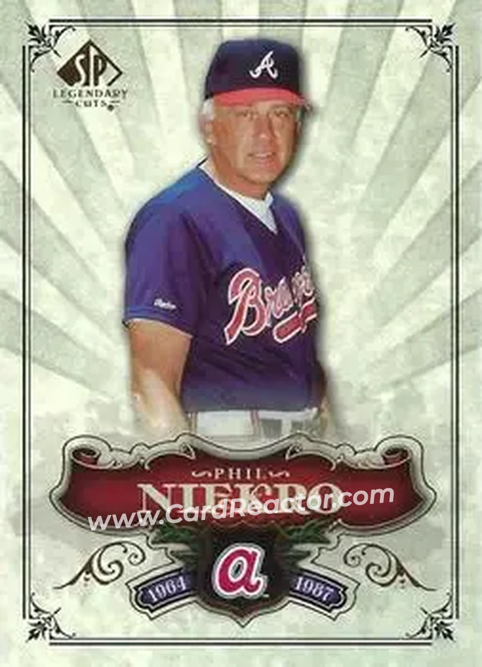2006 SP Legendary Cuts #17 - Phil Niekro - Atlanta Braves - Front