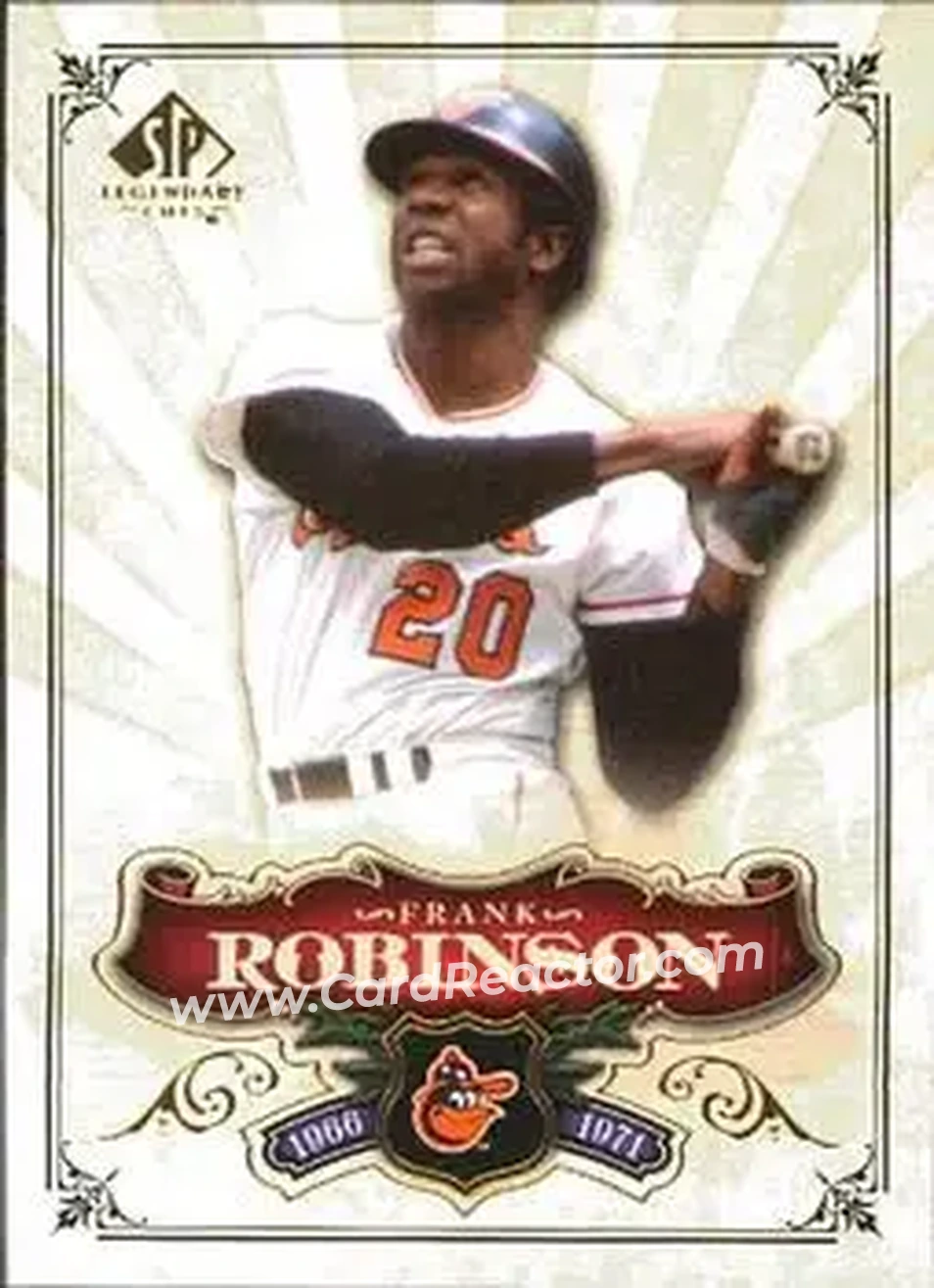 2006 SP Legendary Cuts #22 - Frank Robinson - Baltimore Orioles - Front 2006 SP Legendary Cuts #22 - Frank Robinson - Baltimore Orioles - Front