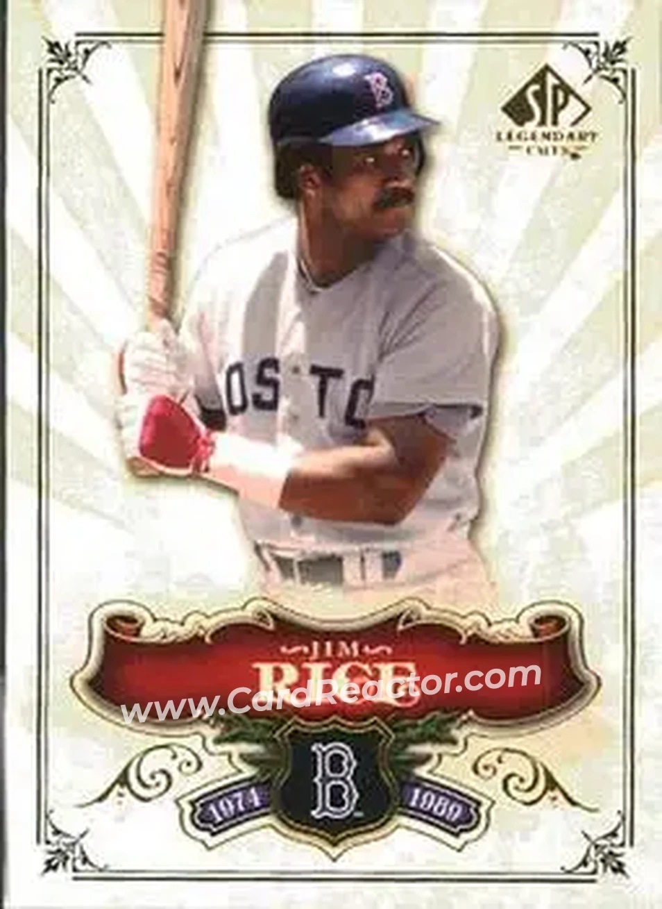 2006 SP Legendary Cuts #28 - Jim Rice - Boston Red Sox - Front 2006 SP Legendary Cuts #28 - Jim Rice - Boston Red Sox - Front