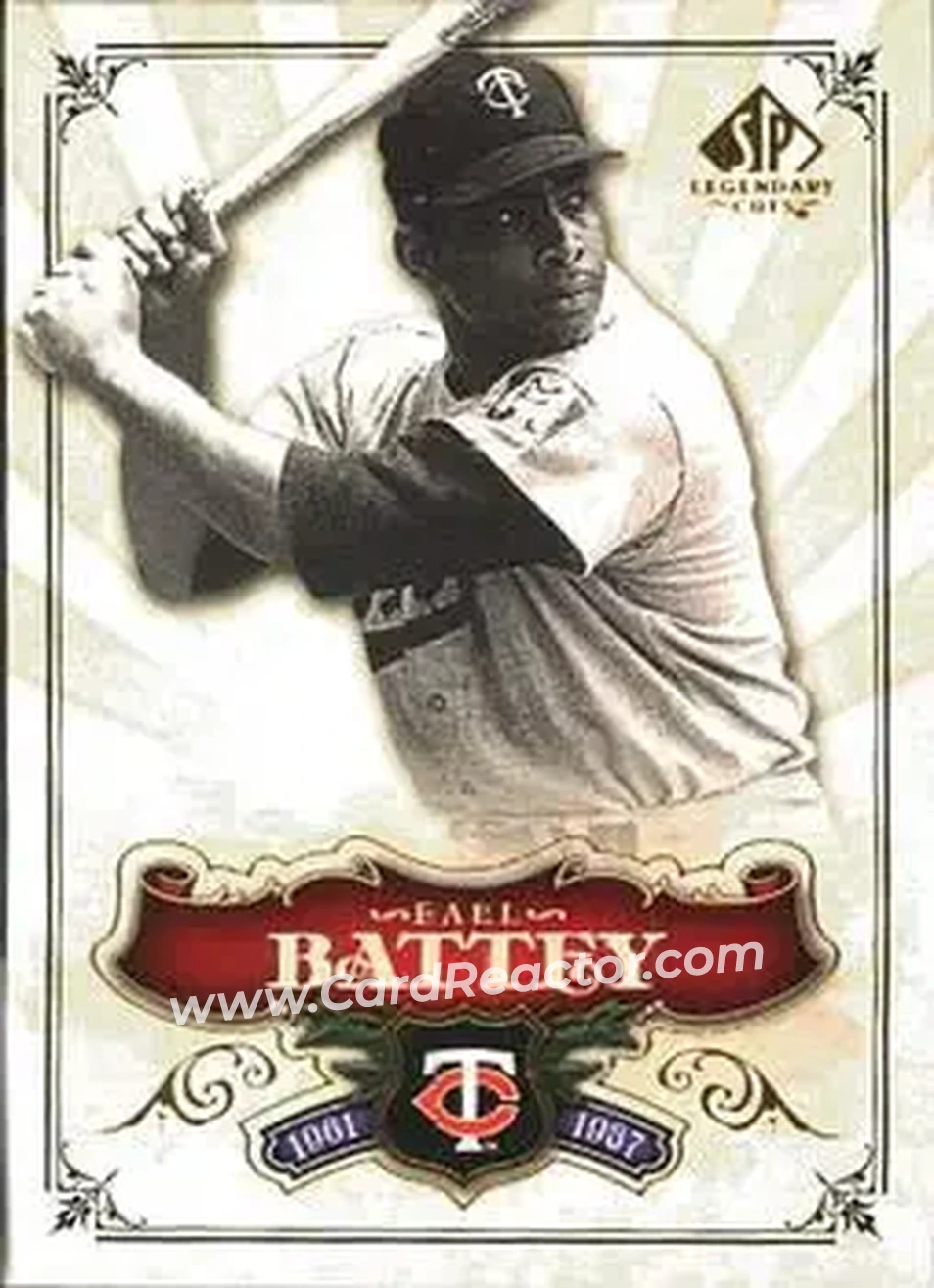 2006 SP Legendary Cuts #7 - Earl Battey - Minnesota Twins - Front 2006 SP Legendary Cuts #7 - Earl Battey - Minnesota Twins - Front