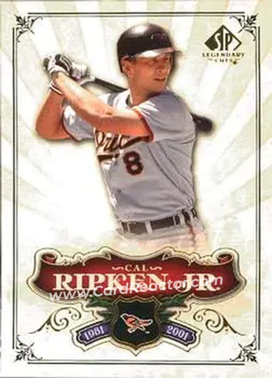 2006 SP Legendary Cuts #20 - Cal Ripken - Baltimore Orioles - Front