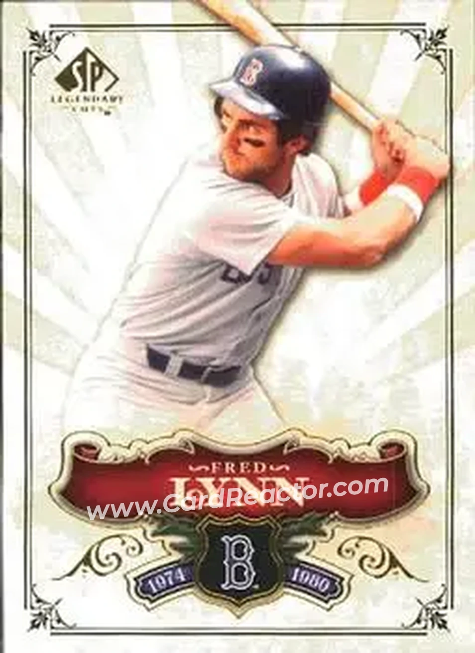 2006 SP Legendary Cuts #27 - Fred Lynn - Boston Red Sox - Front 2006 SP Legendary Cuts #27 - Fred Lynn - Boston Red Sox - Front