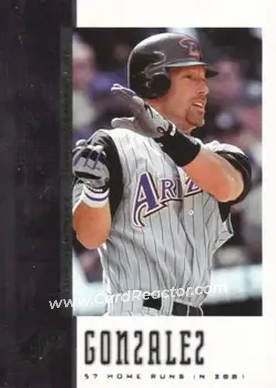 2006 SPx #1 - Luis Gonzalez - Arizona Diamondbacks - Front