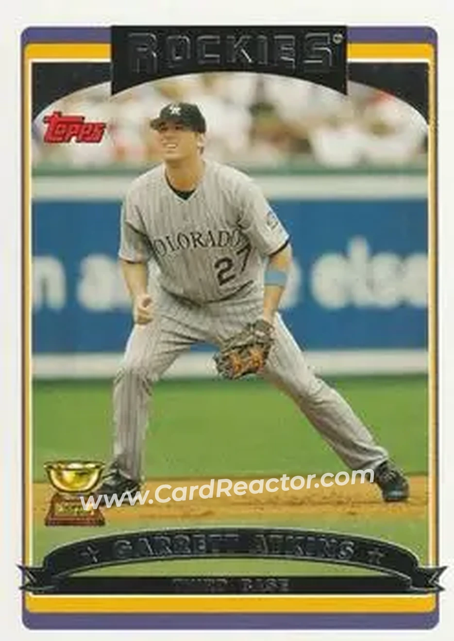 2006 Topps #3 - Garrett Atkins - Colorado Rockies - Front