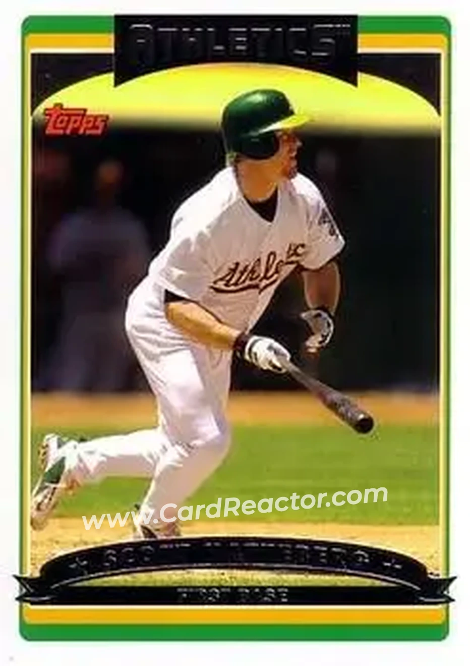 2006 Topps #4 - Scott Hatteberg - Oakland Athletics - Front