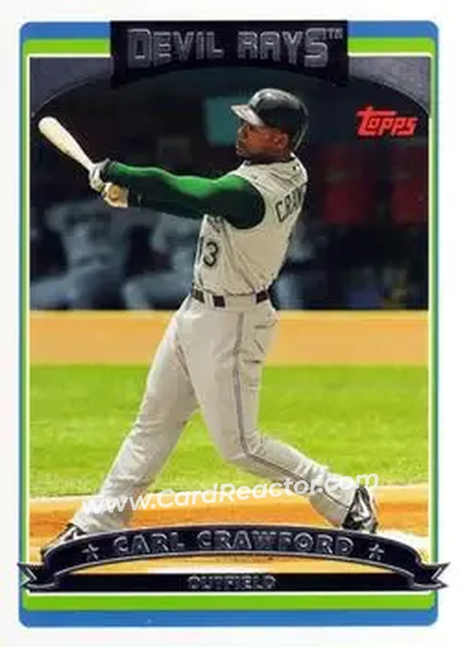2006 Topps #5 - Carl Crawford - Tampa Bay Devil Rays - Front