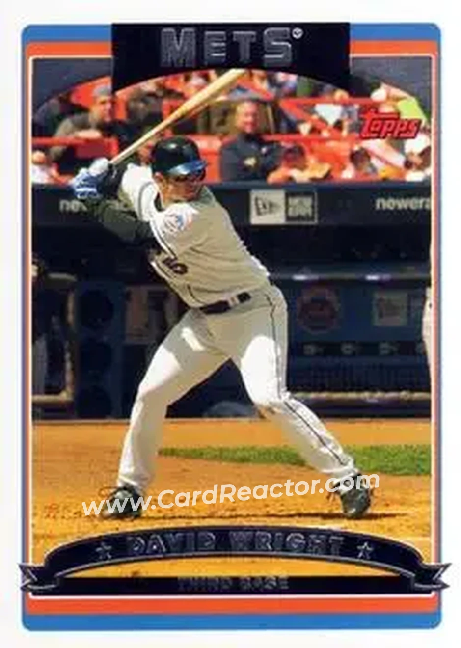 2006 Topps #16 - David Wright - New York Mets - Front 2006 Topps #16 - David Wright - New York Mets - Front
