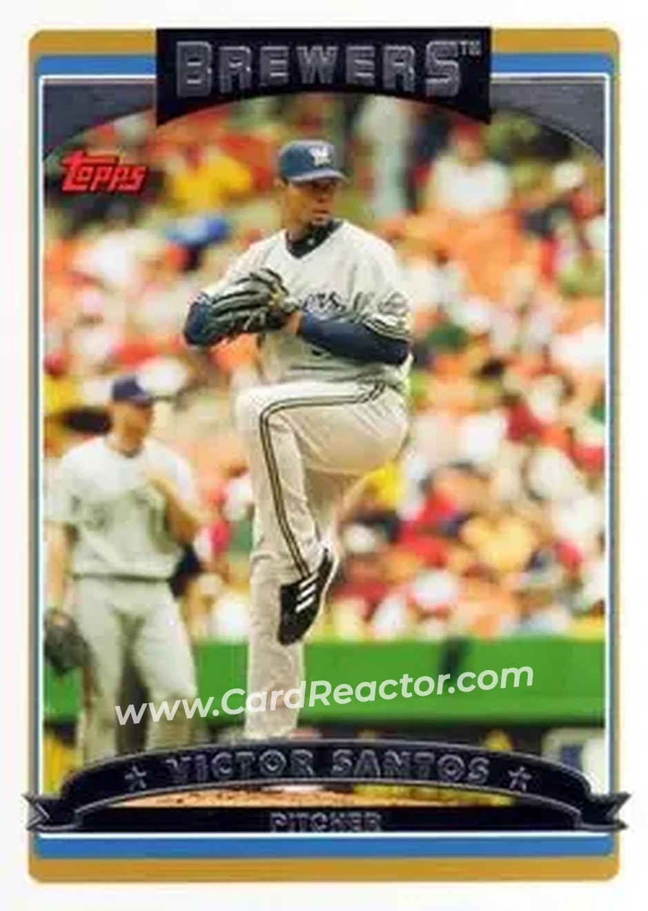 2006 Topps #17 - Victor Santos - Milwaukee Brewers - Front