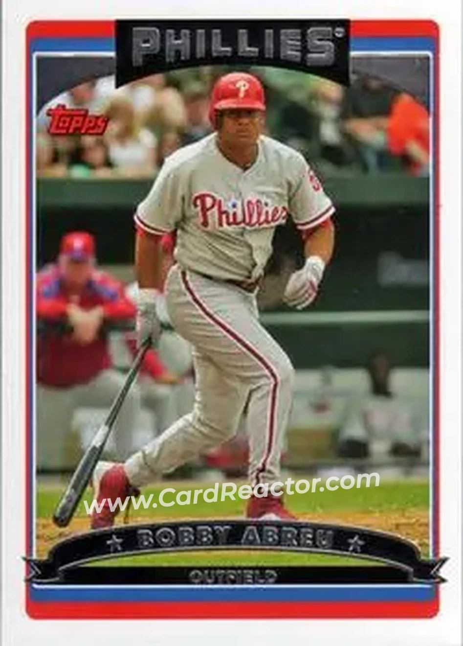 2006 Topps #20 - Bob Abreu - Philadelphia Phillies - Front