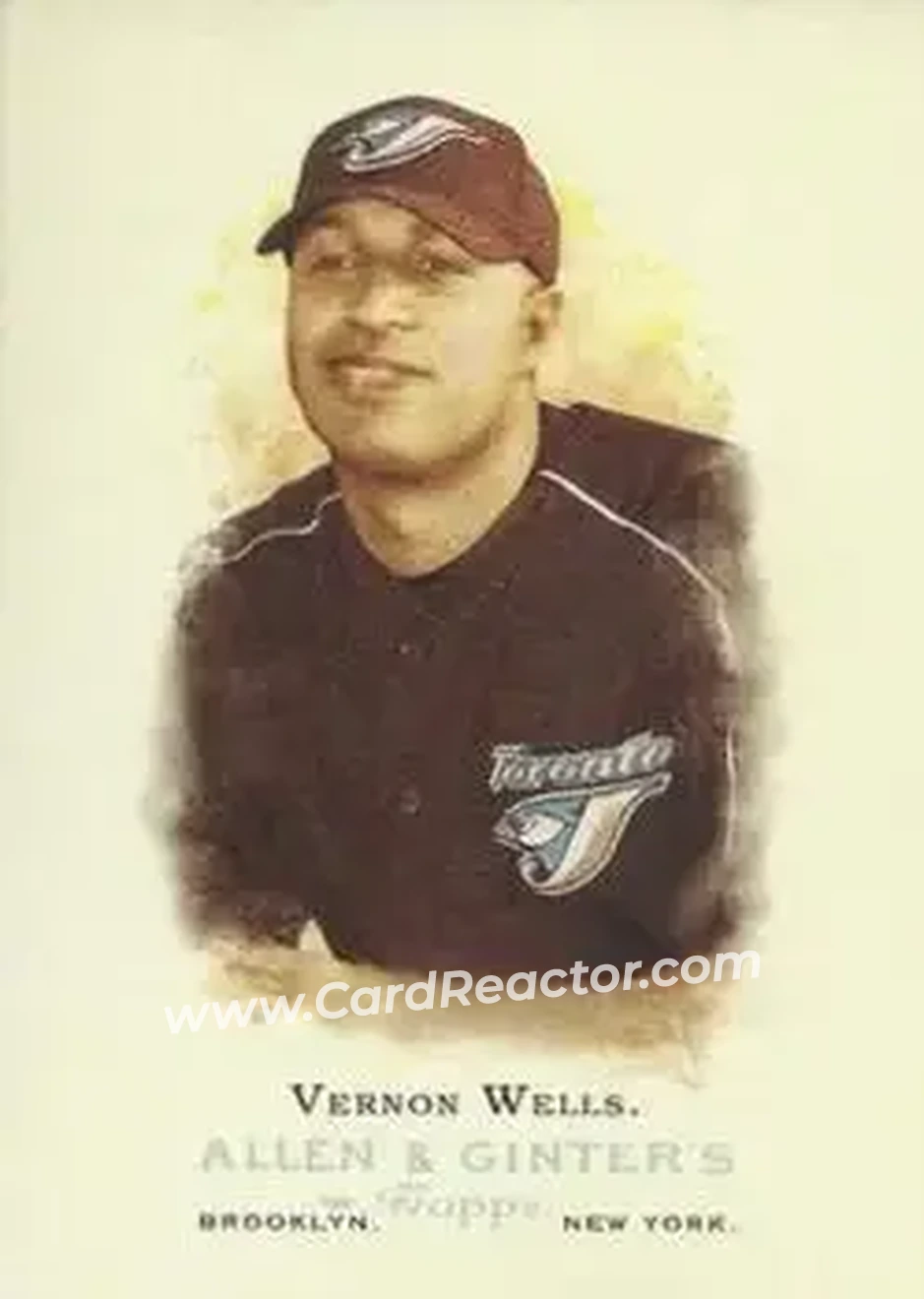 2006 Topps Allen & Ginter #4 - Vernon Wells - Toronto Blue Jays - Front