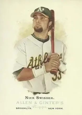 2006 Topps Allen & Ginter #6 - Nick Swisher - Oakland Athletics