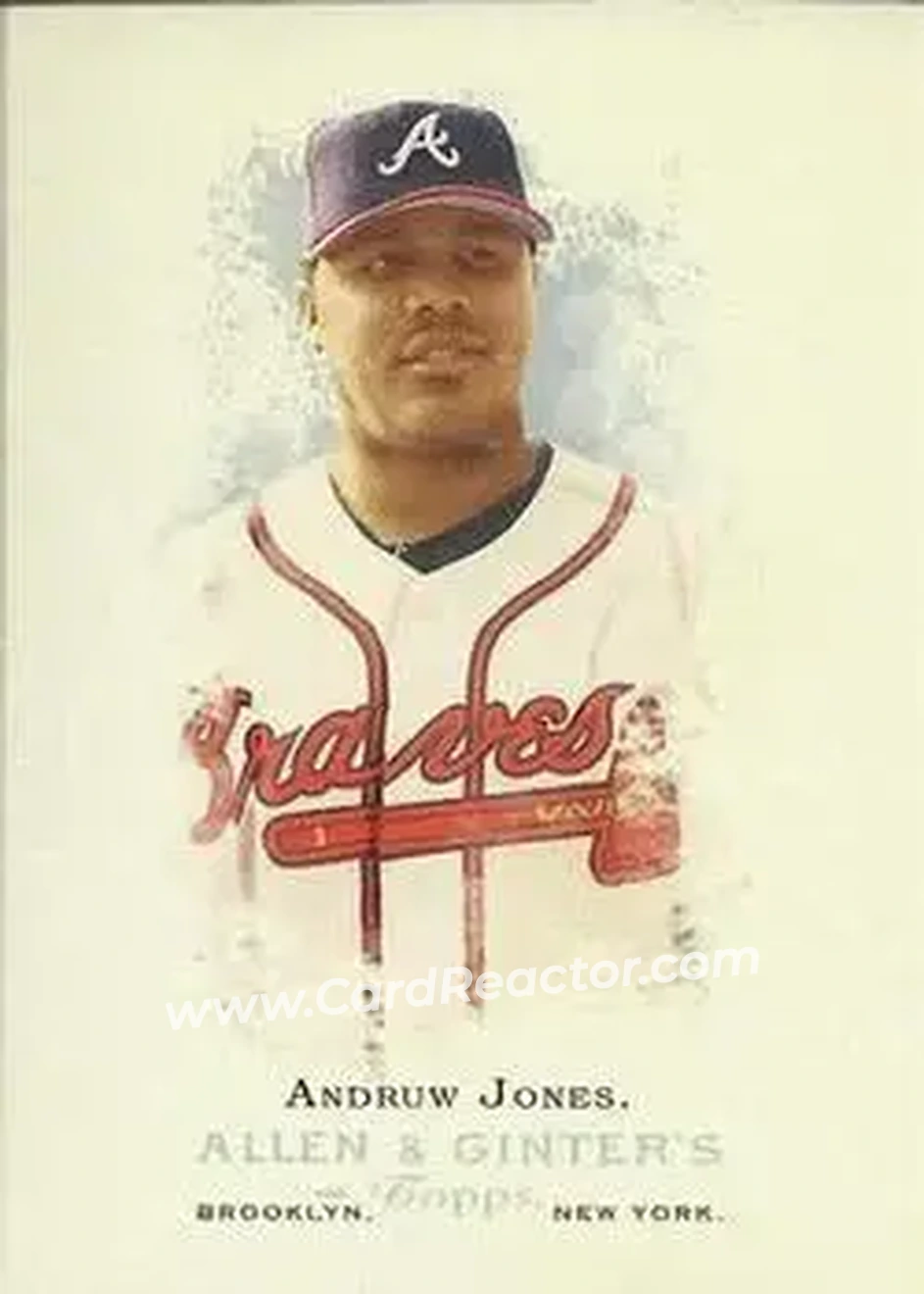 2006 Topps Allen & Ginter #10 - Andruw Jones - Atlanta Braves - Front 2006 Topps Allen & Ginter #10 - Andruw Jones - Atlanta Braves - Front