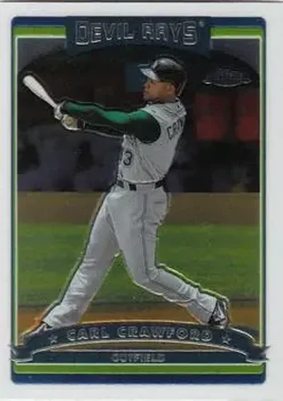 2006 Topps Chrome #3 - Carl Crawford - Tampa Bay Devil Rays