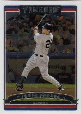 2006 Topps Chrome #18 - Jorge Posada - New York Yankees