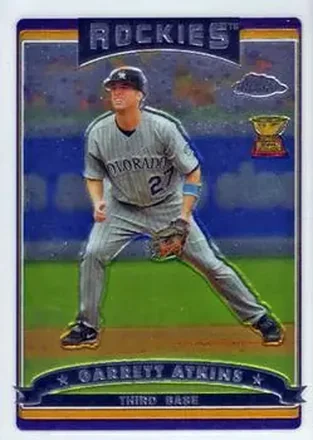 2006 Topps Chrome #2 - Garrett Atkins - Colorado Rockies