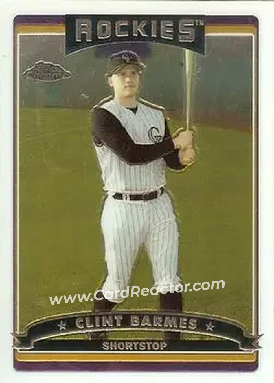 2006 Topps Chrome #4 - Clint Barmes - Colorado Rockies - Front