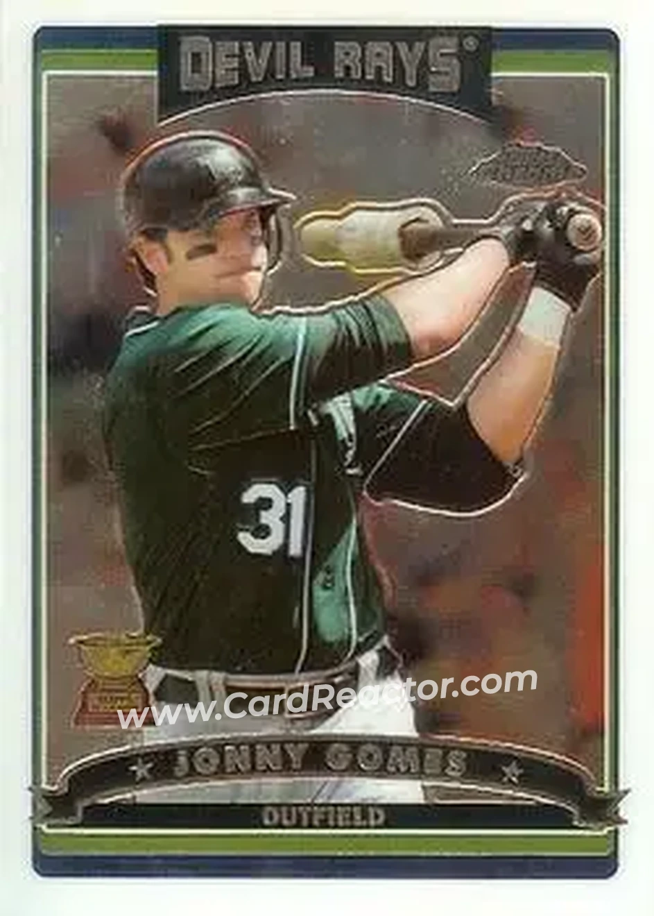 2006 Topps Chrome #12 - Jonny Gomes - Tampa Bay Devil Rays - Front
