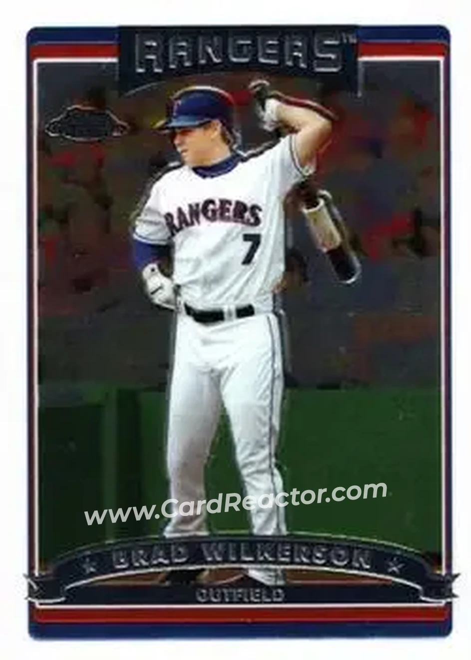 2006 Topps Chrome #16 - Brad Wilkerson - Texas Rangers - Front 2006 Topps Chrome #16 - Brad Wilkerson - Texas Rangers - Front