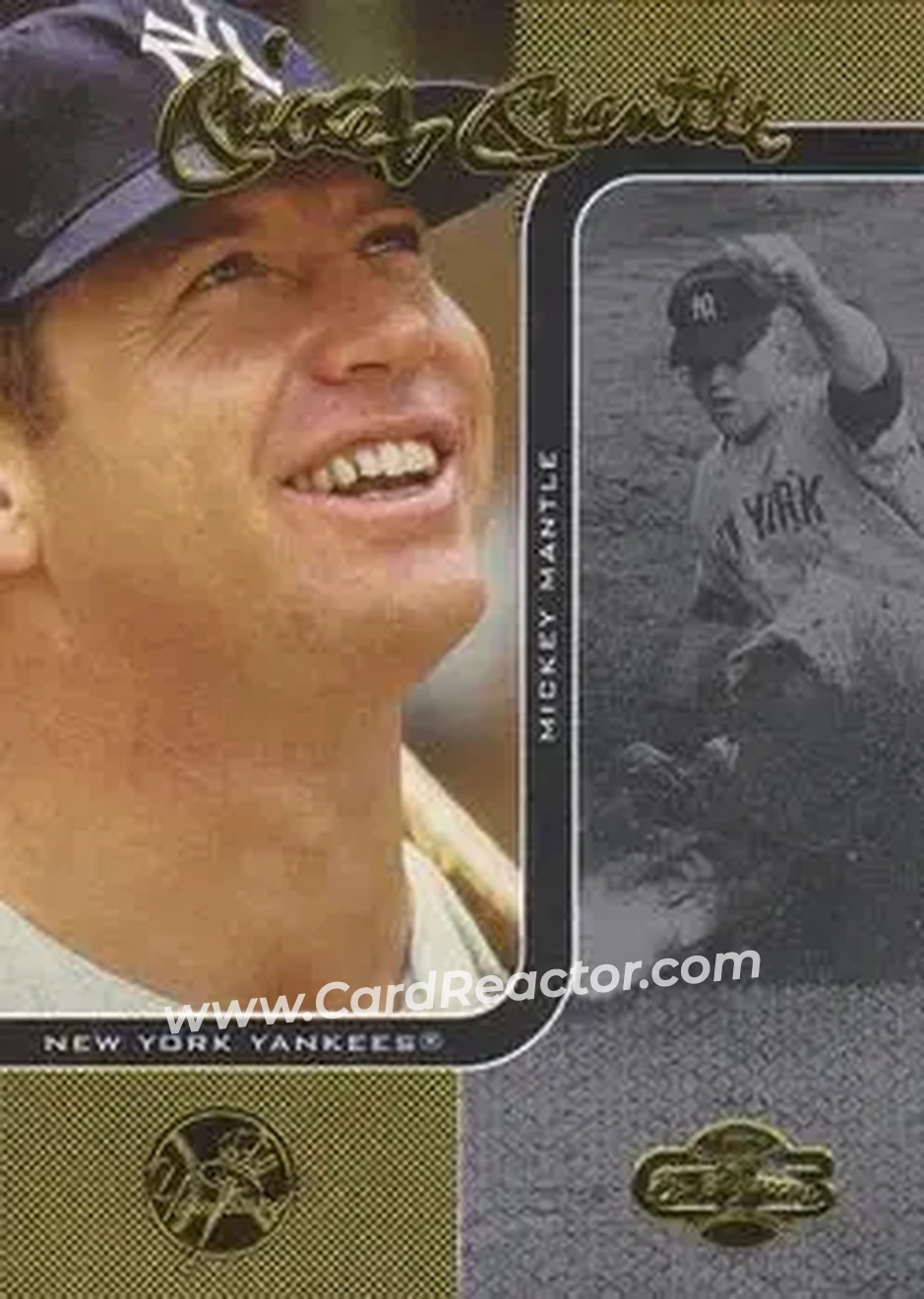 2006 Topps Co-Signers #7 - Mickey Mantle - New York Yankees - Front